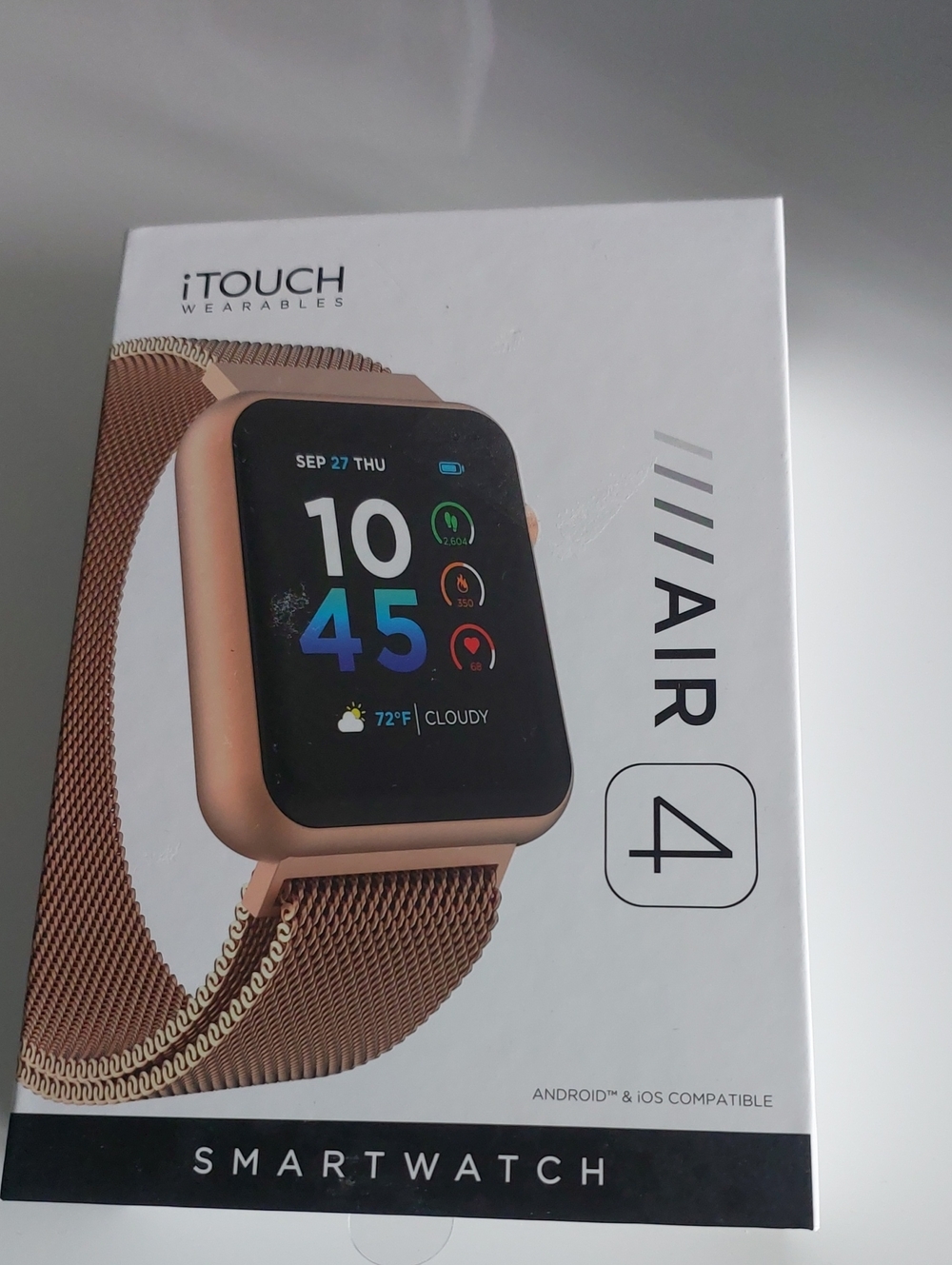 Air 4 Smartwatch - Rose Gold